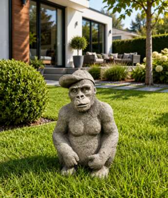 Small Sitting Gorilla With Cap