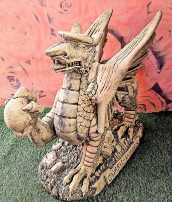 Cymru Dragon with Rugby ball